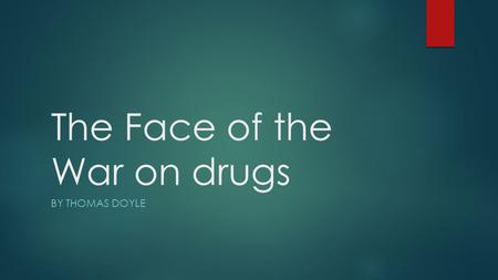 The Face of the War on drugs BY THOMAS DOYLE.  The following faces and charges are some of the recent arrests from charlotte. They come form all walks.