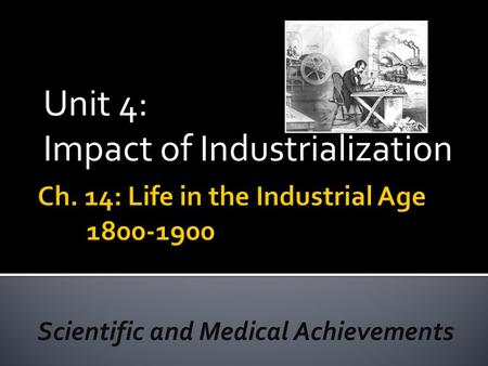 Unit 4: Impact of Industrialization. Darwin’s Theory of Evolution  Published On the Origin of the Species  Concept of natural selection ▪ Creatures.