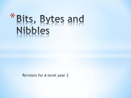 Revision for A level year 2. * TTL stands for Transistor Transistor Logic * TTL operates on a power supply of 5 volts * The power supply tolerance for.