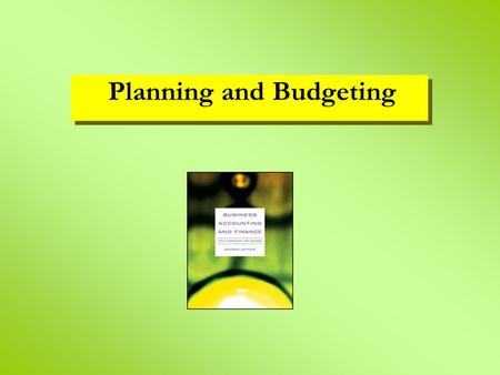 Planning and Budgeting