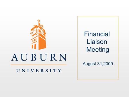 Financial Liaison Meeting August 31,2009. Negotiated Fringe Benefit Rate.