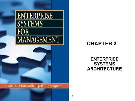 ENTERPRISE SYSTEMS ARCHITECTURE