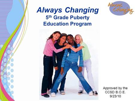 Always Changing 5th Grade Puberty Education Program