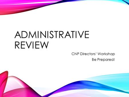 Administrative Review