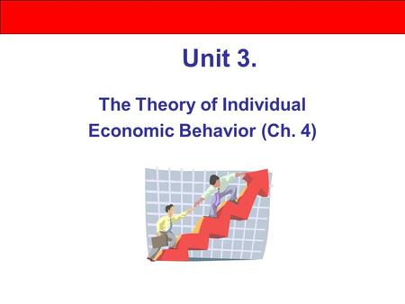 Unit 3. The Theory of Individual Economic Behavior (Ch. 4)