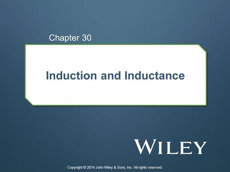 Induction and Inductance