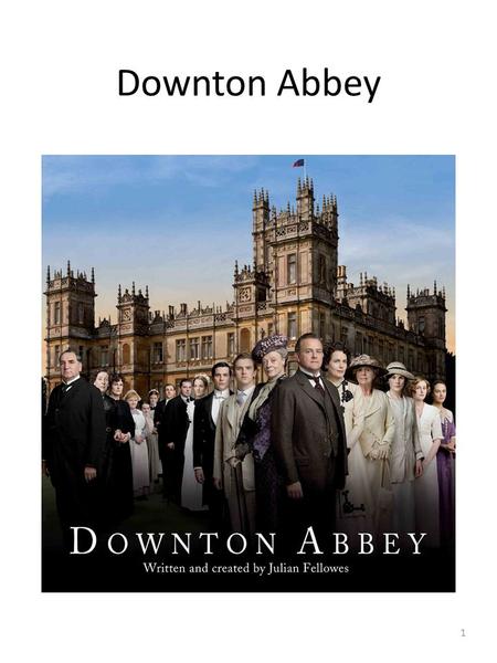 Downton Abbey 1. Downton Abbey is a fictional story set in England about an aristocratic English family and the servants who live and work in their home.