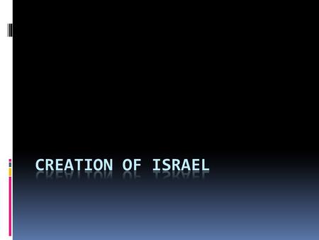 Israel Becomes a State  The Jewish population has long been the victim of various forms of oppression – it’s important to know that this oppression was.