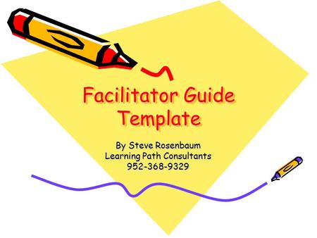 Facilitator Guide Template