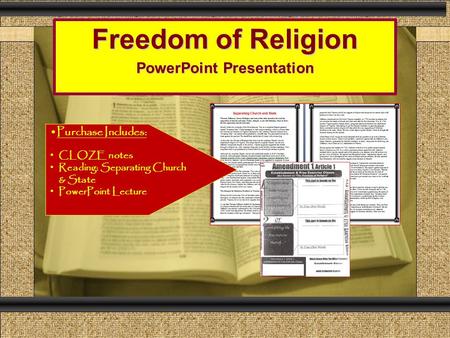 Freedom of Religion PowerPoint Presentation