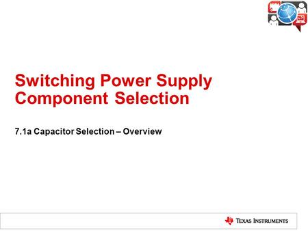 Switching Power Supply Component Selection