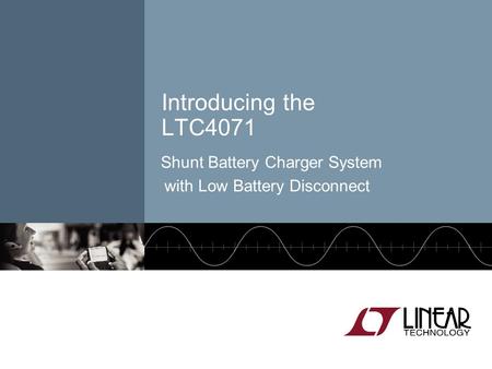 Shunt Battery Charger System with Low Battery Disconnect