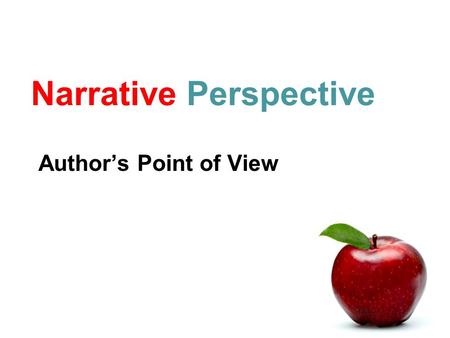 Narrative Perspective