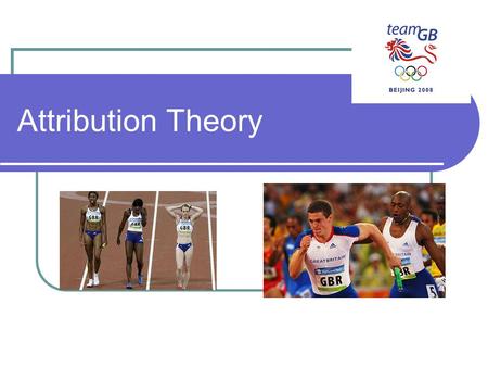 Attribution Theory.