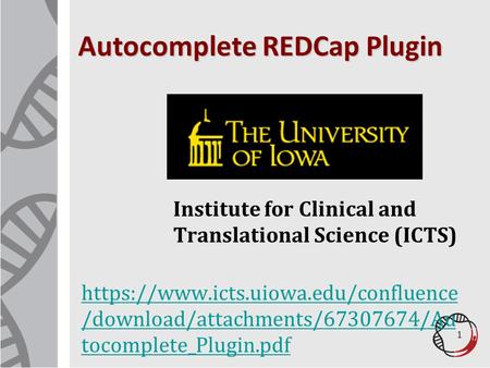 Autocomplete REDCap Plugin