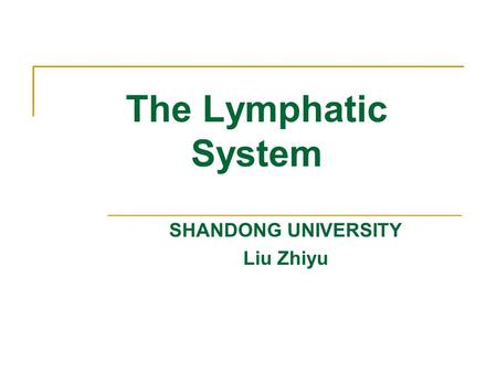 SHANDONG UNIVERSITY Liu Zhiyu