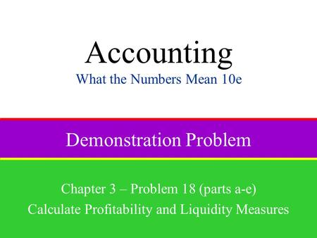 Demonstration Problem