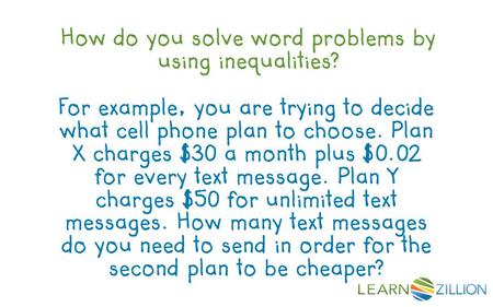 LearnZillion Notes: --This is your hook. Start with a question to draw the student in. We want that student saying, “huh, how do you do X?” Try to be specific.