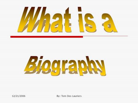 12/21/2006By: Tom Des Lauriers.  Can make all the difference! A first impression always sticks with the reader. Be sure that your first impression is.