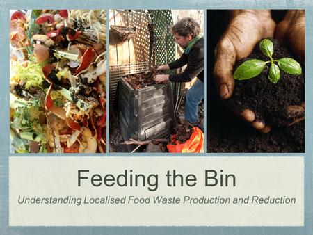 Feeding the Bin Understanding Localised Food Waste Production and Reduction.