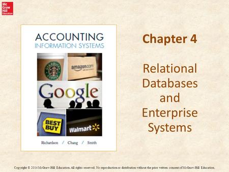 Chapter 4 Relational Databases and Enterprise Systems