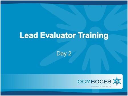 Lead Evaluator Training