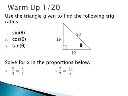  Get out a colored pen and last night’s homework.