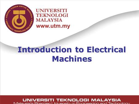 Introduction to Electrical Machines