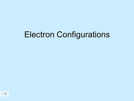 Electron Configurations