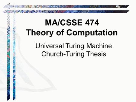 Universal Turing Machine