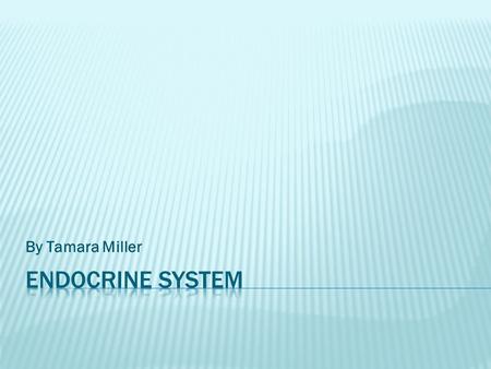 By Tamara Miller.  It consists of a group of ductless(without tubes) glands that secrete substances directly into the bloodstream. These substances are.