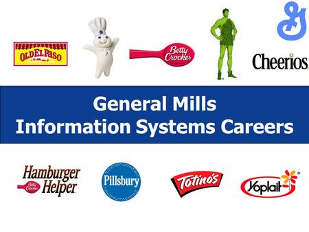 Indiana Kelley School SCOOP Session September 2004 General Mills Information Systems Careers.