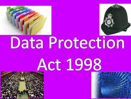  The Data Protection Act 1998 is an Act of Parliament which defines UK law on the processing of data on identifiable living people and it is the main.