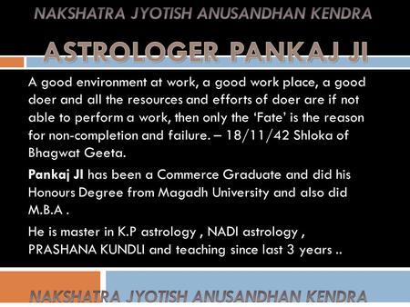 NAKSHATRA JYOTISH ANUSANDHAN KENDRA