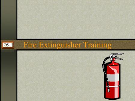 Fire Extinguisher Training