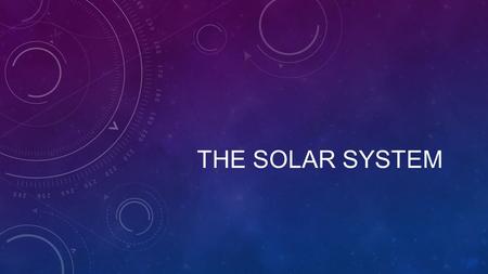 THE SOLAR SYSTEM. WHAT IS A PLANET? “ According to Webster’s dictionary a planet is a large, round object in space (such as Earth) that travels around.