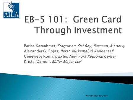 EB-5 101: Green Card Through Investment