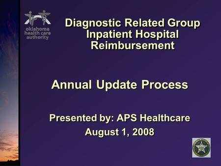 Diagnostic Related Group Inpatient Hospital Reimbursement