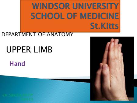 WINDSOR UNIVERSITY SCHOOL OF MEDICINE St.Kitts