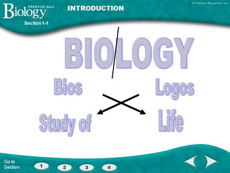 Section 1-1 INTRODUCTION Go to Section:. Define the following terms Science –organized way of using evidence to learn about the natural world; also, the.