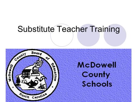 Substitute Teacher Training