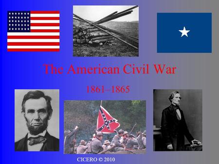 The American Civil War 1861–1865 CICERO © 2010. How does this painting, Tragic Prelude, represent the debate over slavery prior to the Civil War?