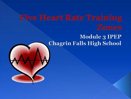 Red Zone 90-100% of MHR 1 Time/Week 1-5 min Anaerobic Zone 90-100% of Maximum Heart Rate 2 Times/Week 5-10 min Aerobic Zone 70-85% of Maximum Heart Rate.