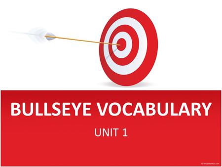 BULLSEYE VOCABULARY UNIT 1. Federalism Good Luck on your Test!!!!!!!!!!