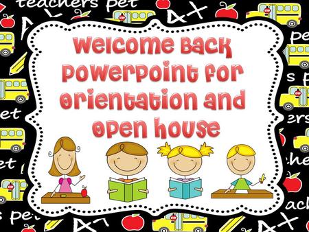 Thank you very much for coming tonight! Please take a few minutes to look around the room. If your child has work they would like to show you, you will.