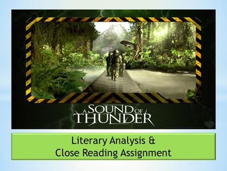 Close Reading Assignment