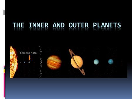 The Inner and Outer Planets