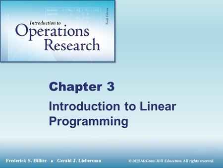 Introduction to Linear Programming