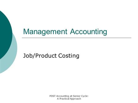 Management Accounting