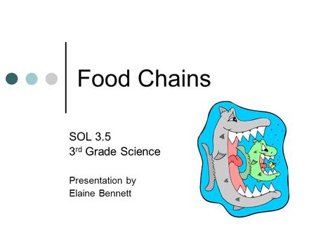 SOL 3.5 3rd Grade Science Presentation by Elaine Bennett